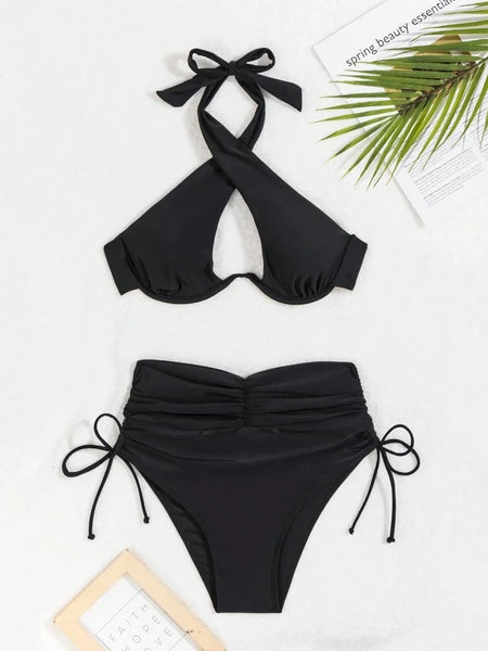 AfterSun Noir Bikini – Luxury Black Two Piece Swimwear