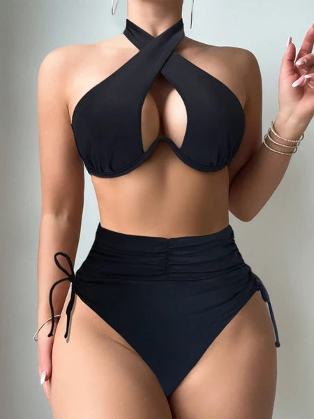 AfterSun Noir Bikini – Luxury Black Two Piece Swimwear